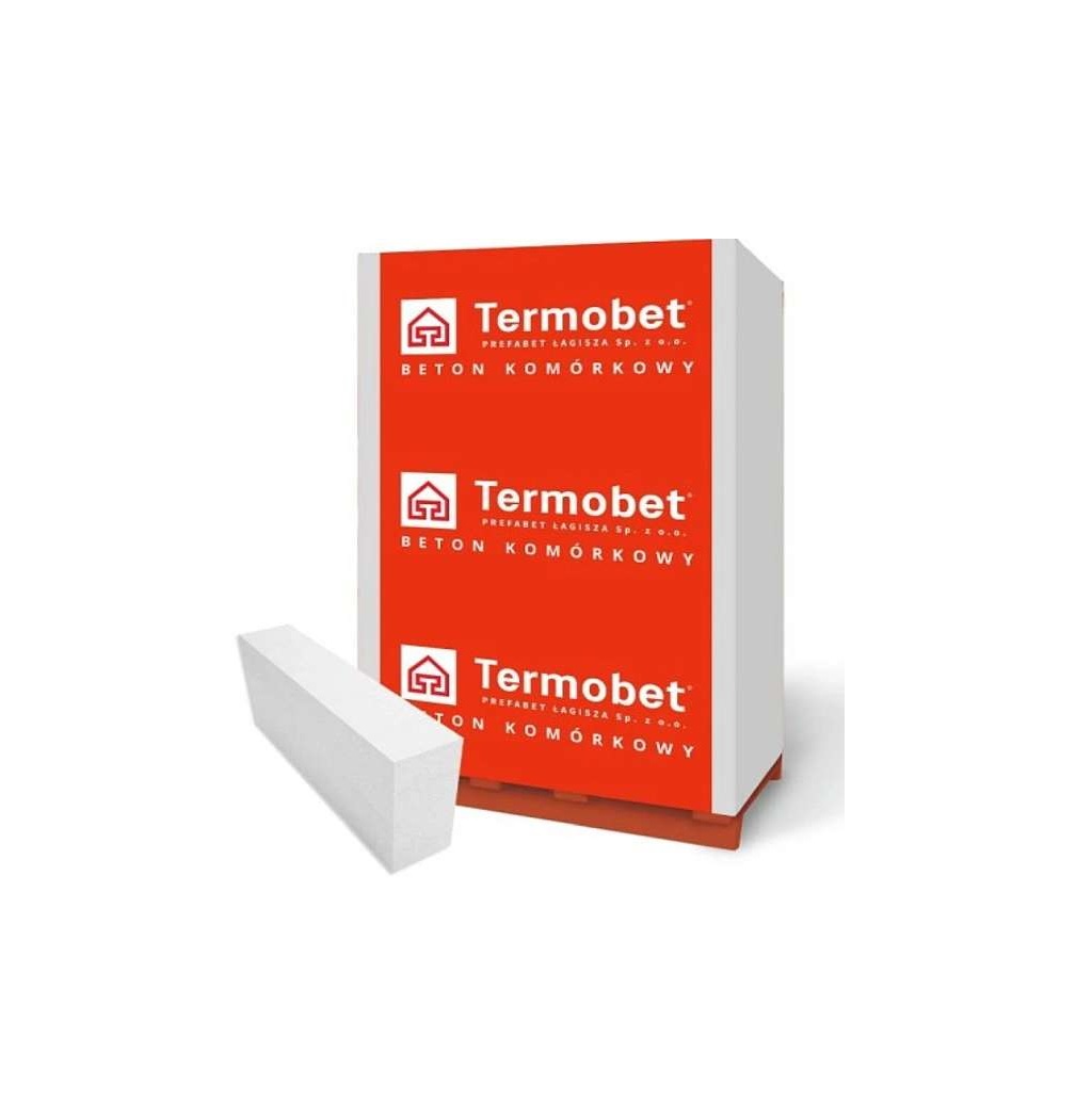Bloczek Termobet 12cm Pustak Beton Komórkowy 12cm x 24cm x 59cm