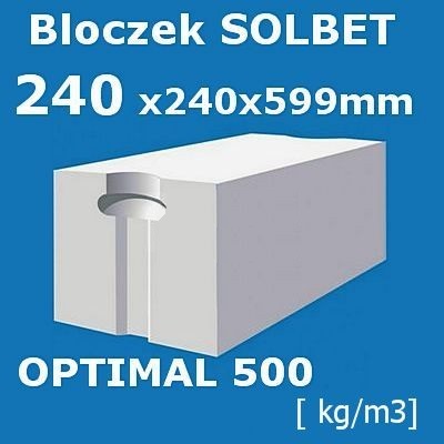 Generally speaking Messed up mow Pustak Solbet Bloczek z betonu komórkowego 24x24x59 – Tani Skład Budowlany